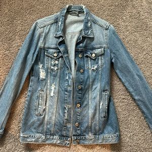 Zara Distressed Denim Jacket